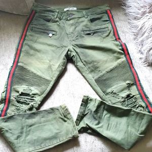 Embellish Jean's, size 34, Olive green